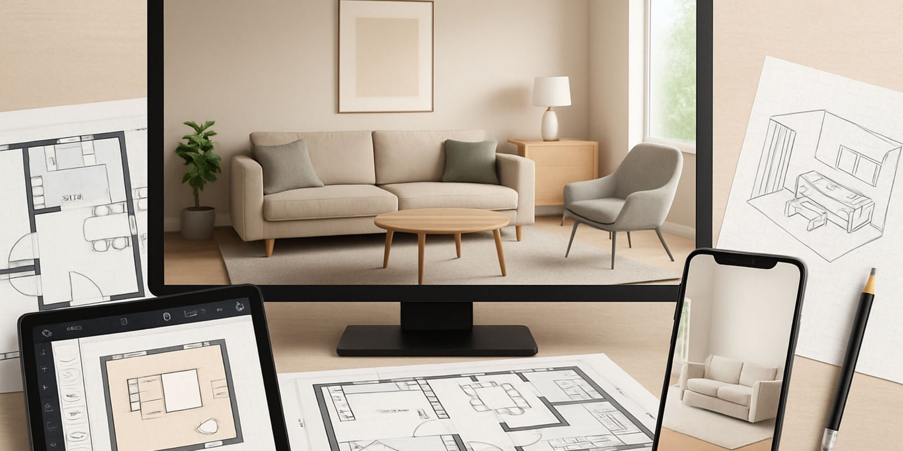 3d inrichten woonkamer