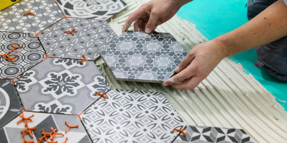 Hoe leg je hexagon tegels