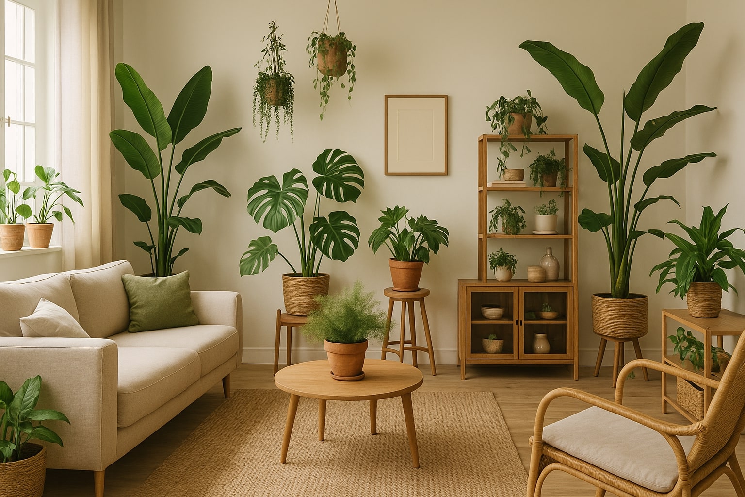 botanische inrichting woonkamer