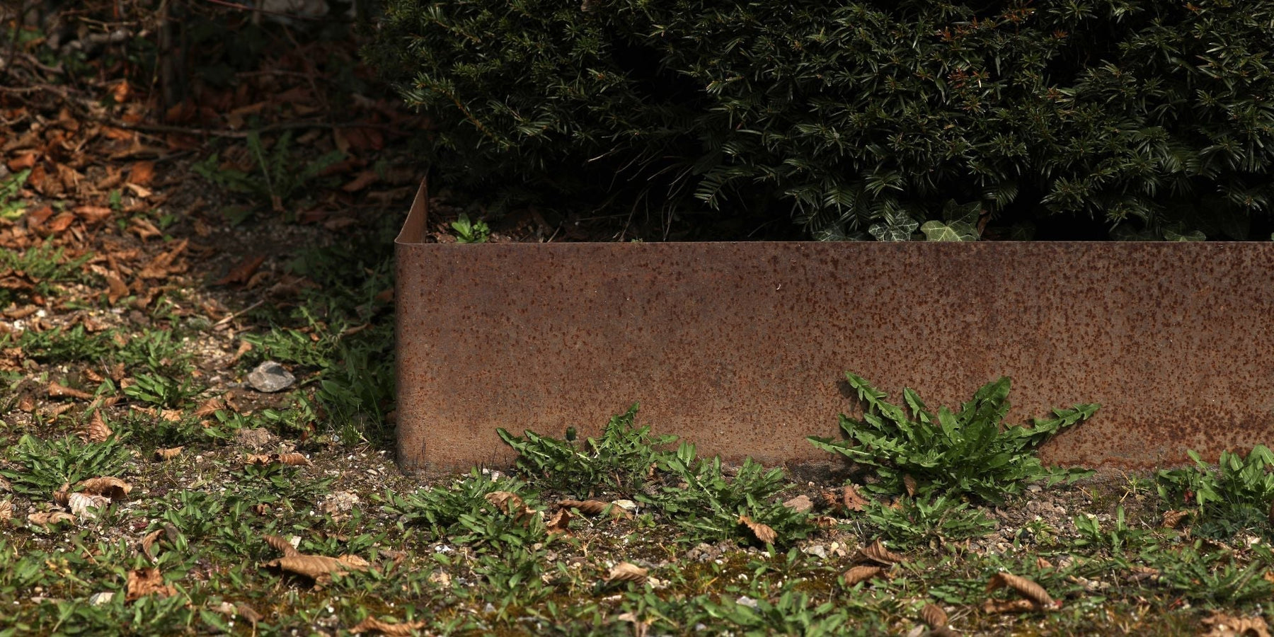 cortenstaal borderrand installatie