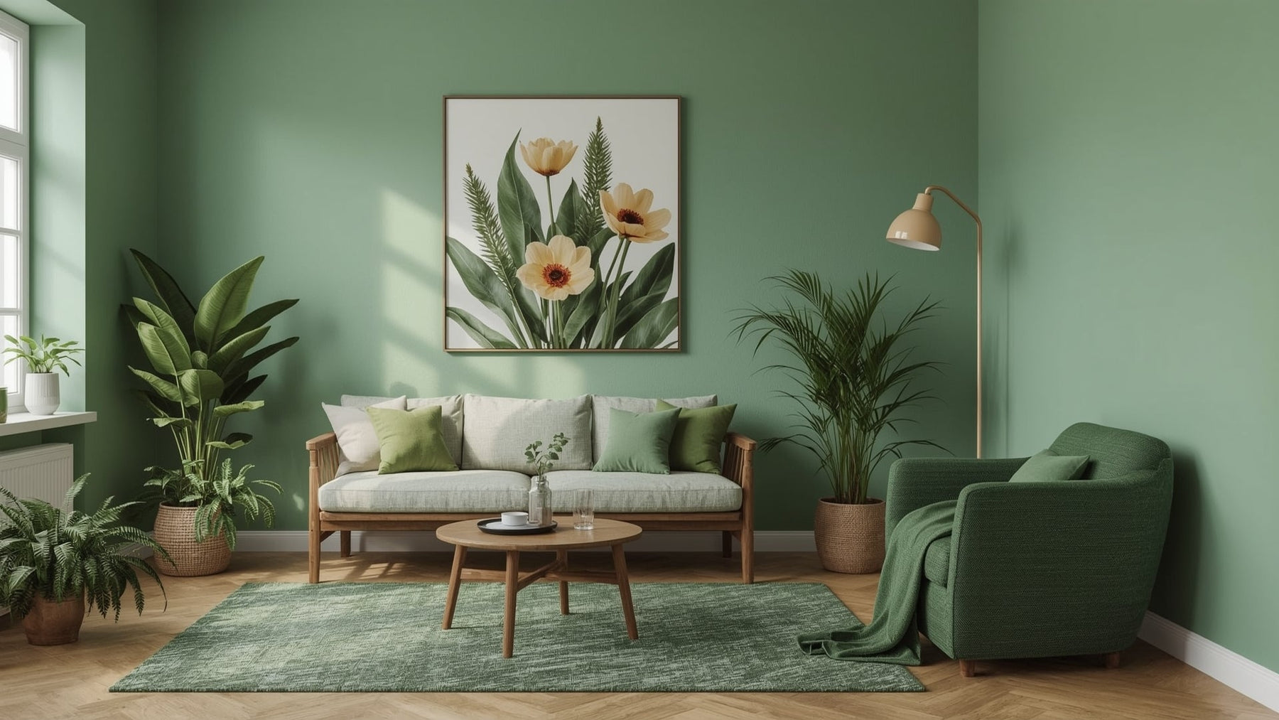 groene woonkamer inspiratie