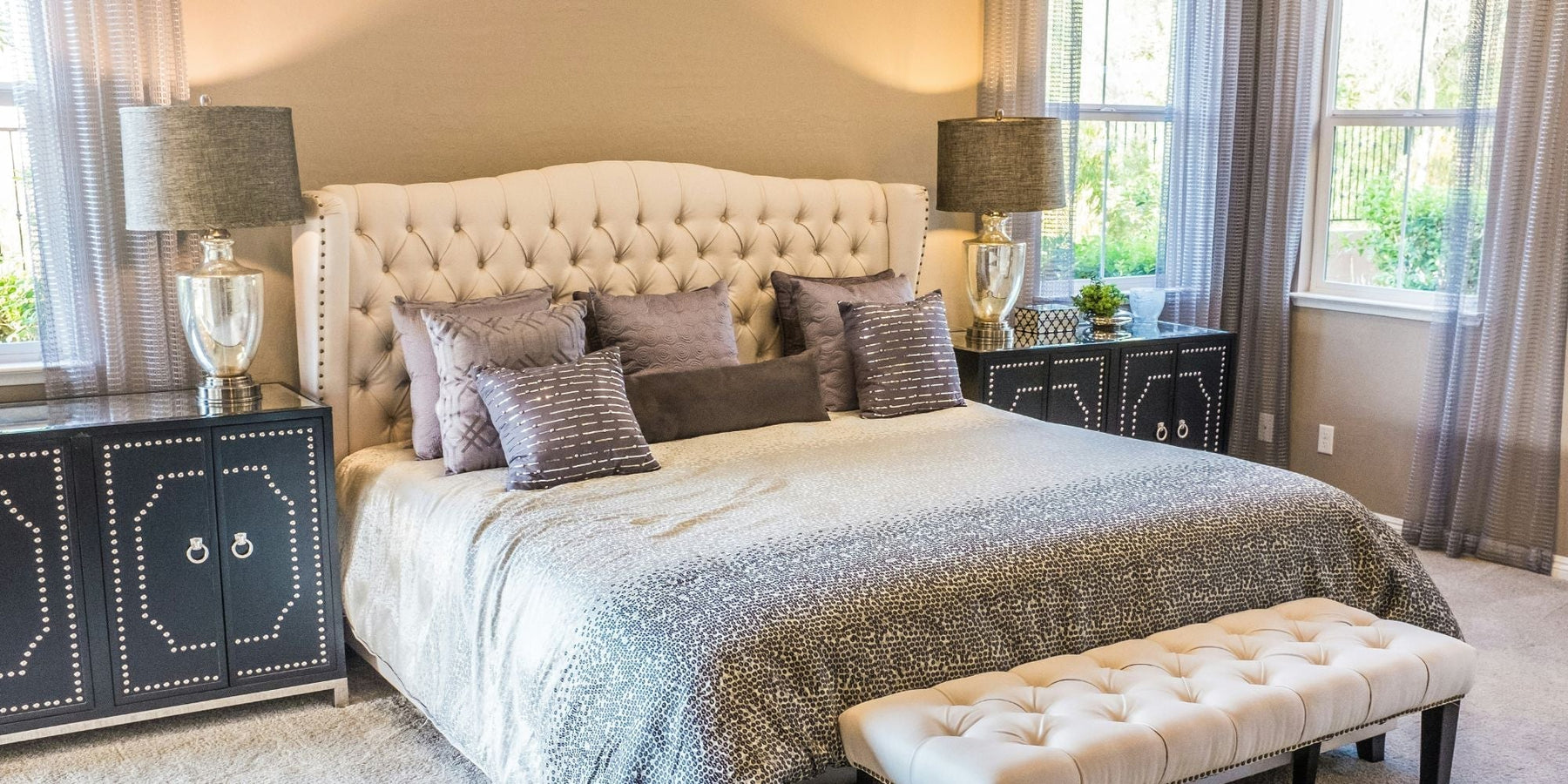 grote slaapkamer knus maken