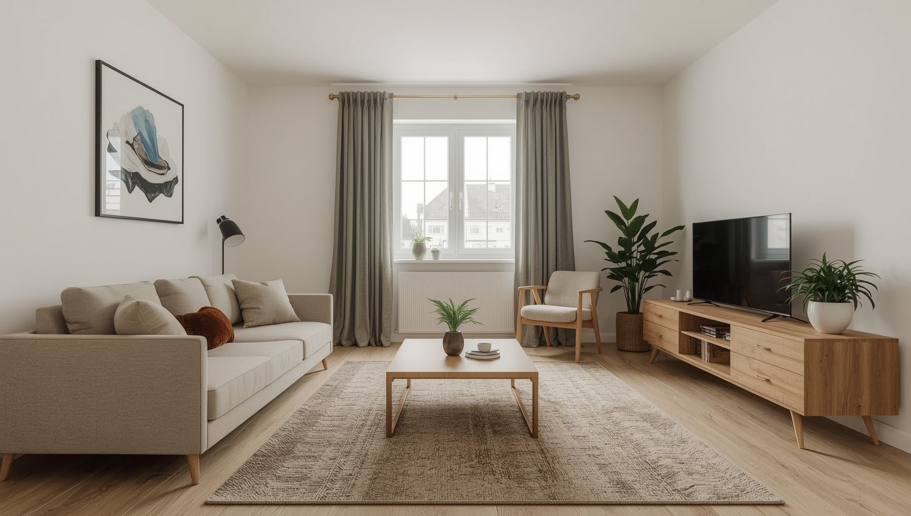 inrichting woonkamer tussenwoning