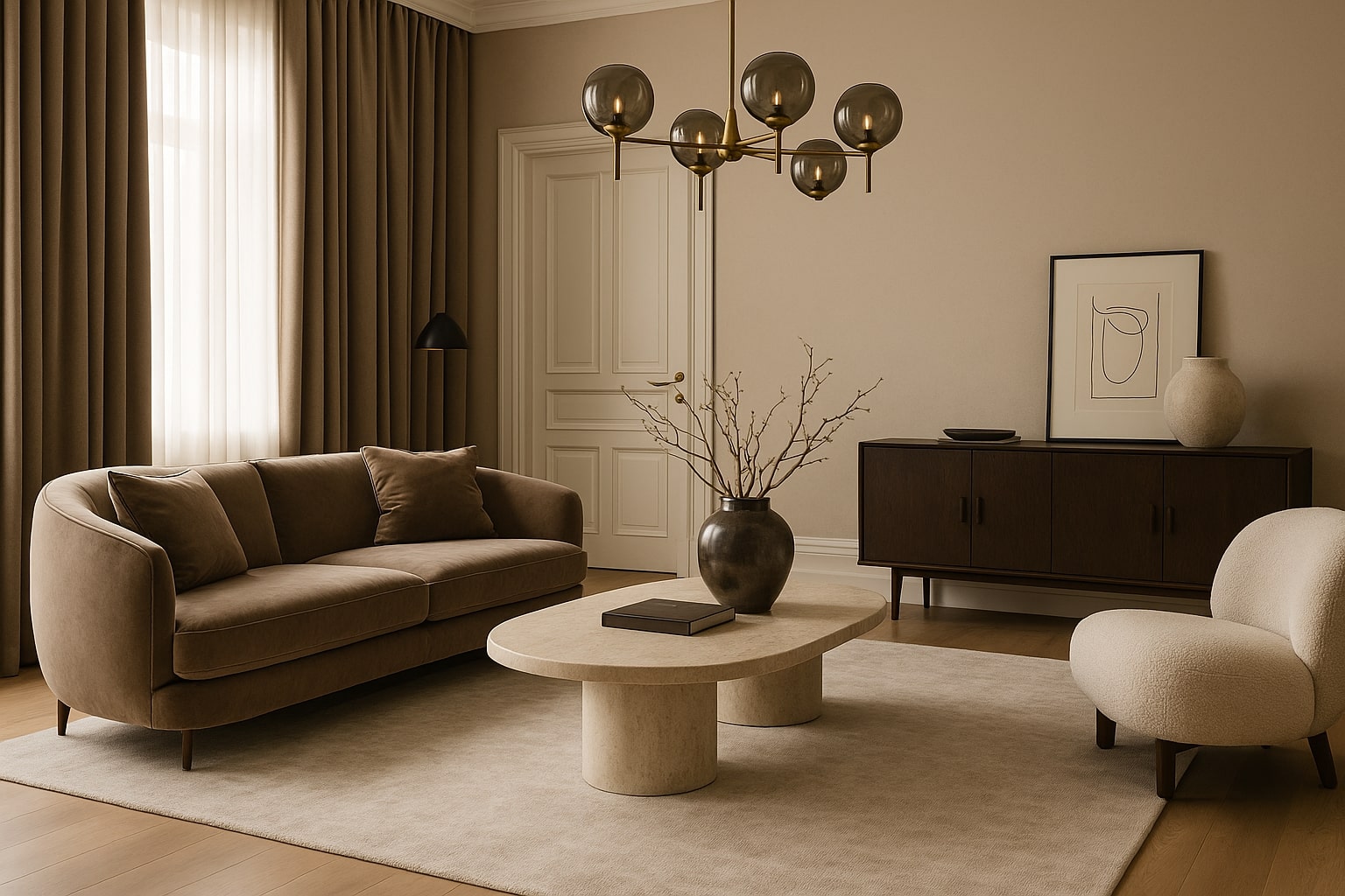 luxe inrichting woonkamer