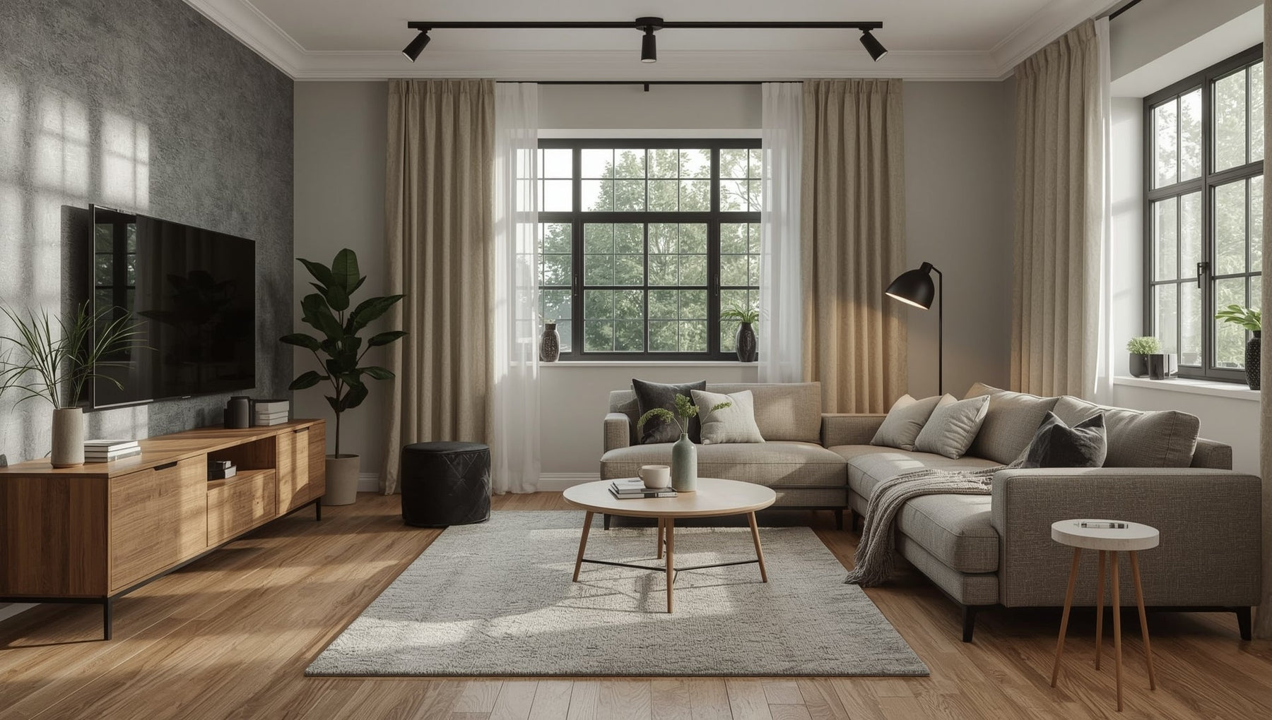 mannen inrichting woonkamer