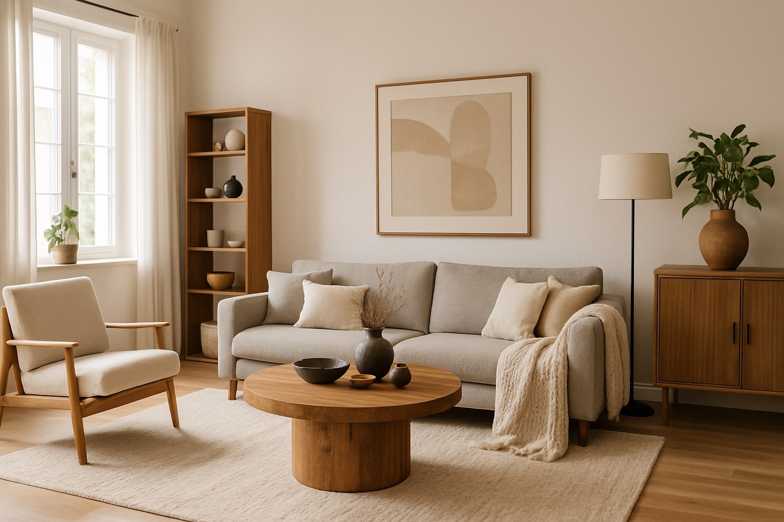 mooie inrichting woonkamer
