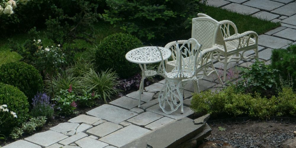 sierbestrating tuin oase