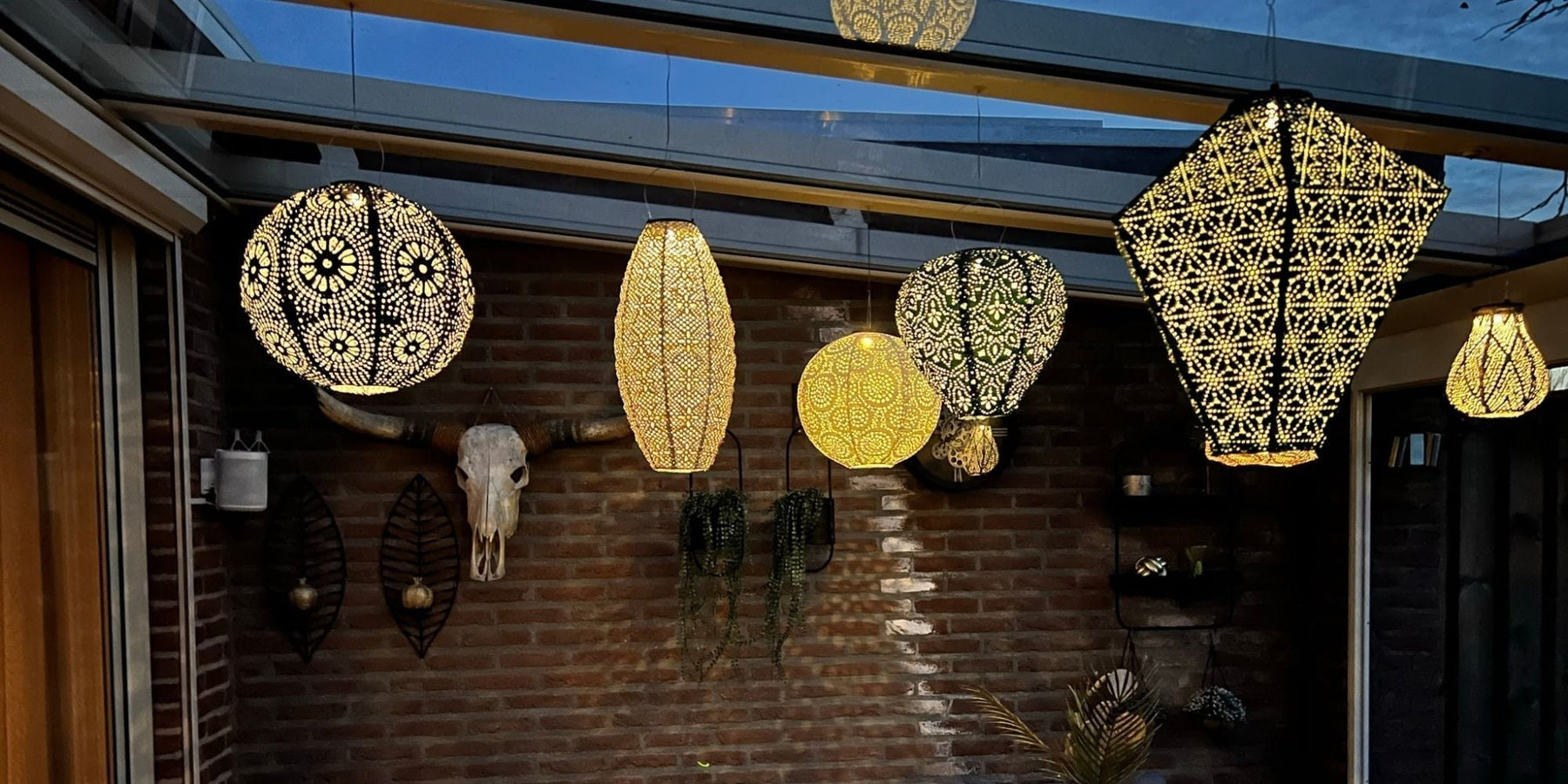 solar lampionnen met motief