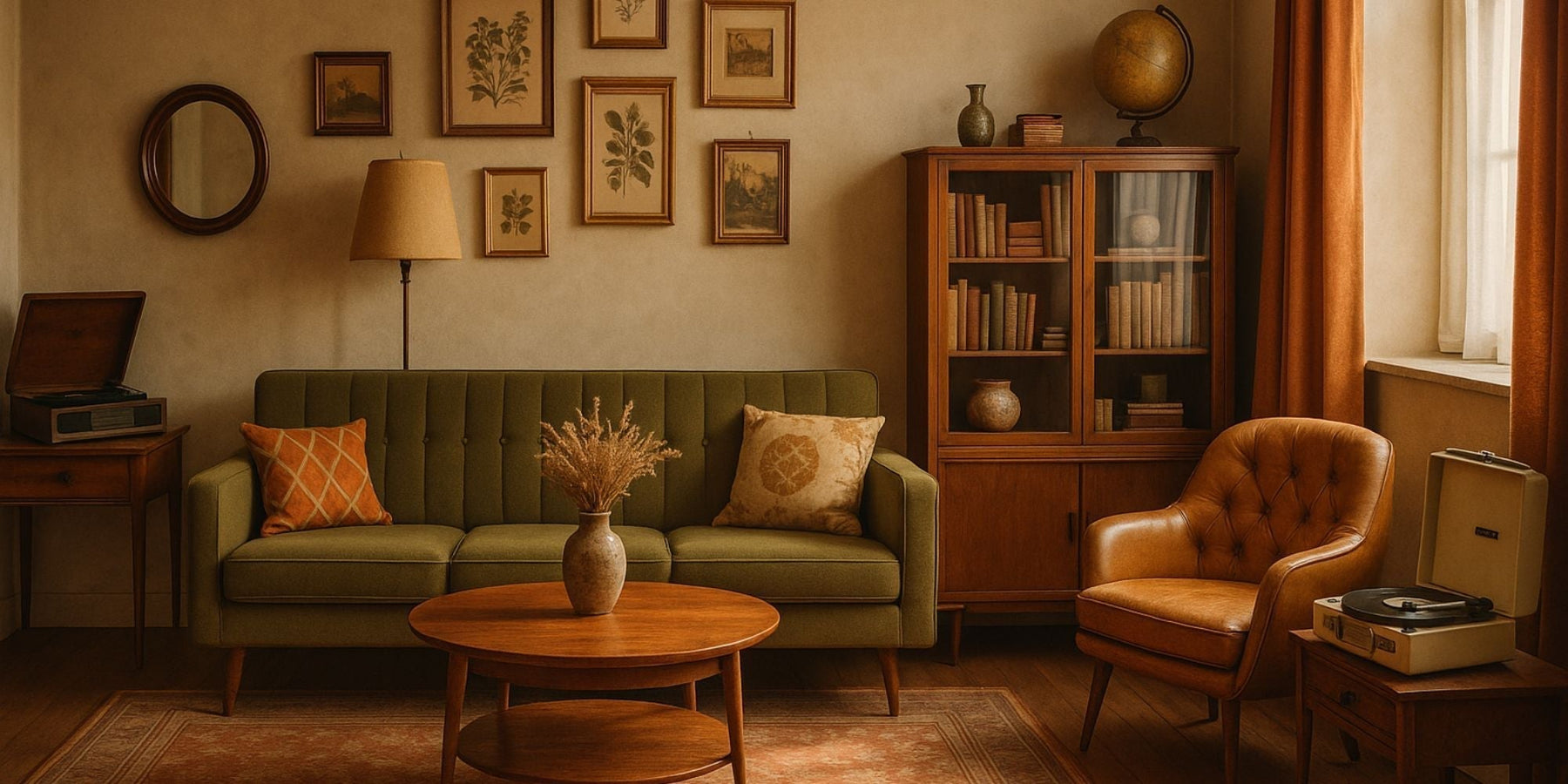 vintage woonkamer