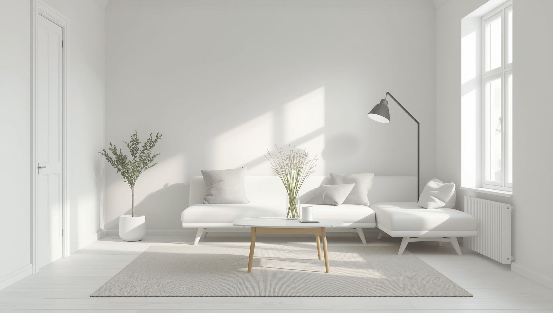 witte woonkamer