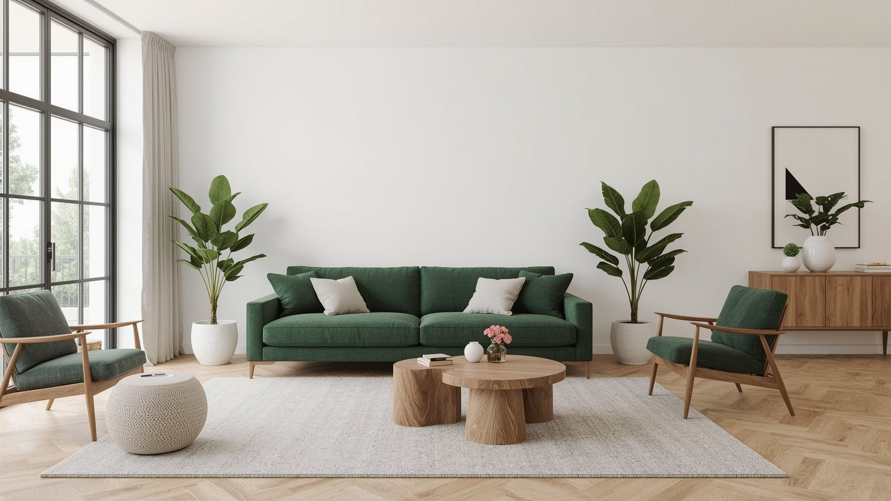 woonkamer inspiratie groene bank