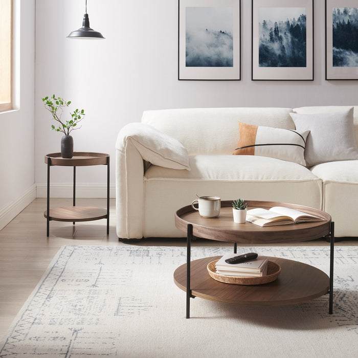 Artistiq Salontafel Sylver set van 2 - walnoot