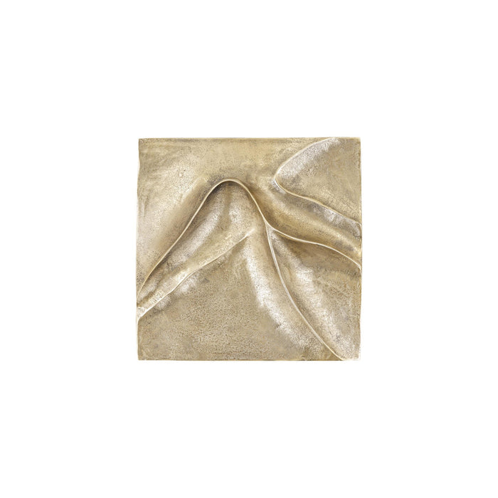 PTMD Gihan Gold Casted Alu Wall Panel Wave Lines S - ThatLyfeStyle