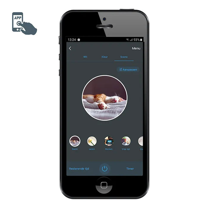 Smart vloerlamp incl. LED RGB en dimbaar in kelvin - Saar - ThatLyfeStyle