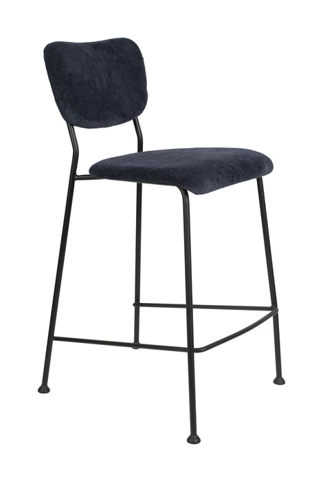 Zuiver Barstoel Benson Ribstof (zithoogte 65cm)