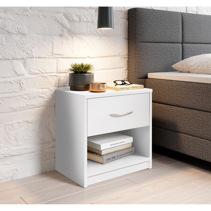 Nachtkastje Alba Wit - 39x41x28 cm - ThatLyfeStyle