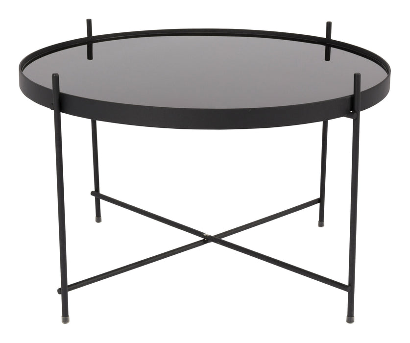 Zuiver Ronde Salontafel Cupid Glas - Zwart