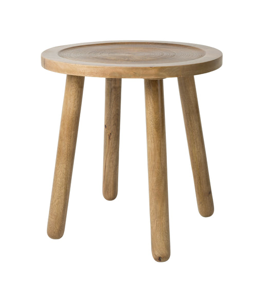 Zuiver Ronde Bijzettafel Dendron Mangohout - Bruin