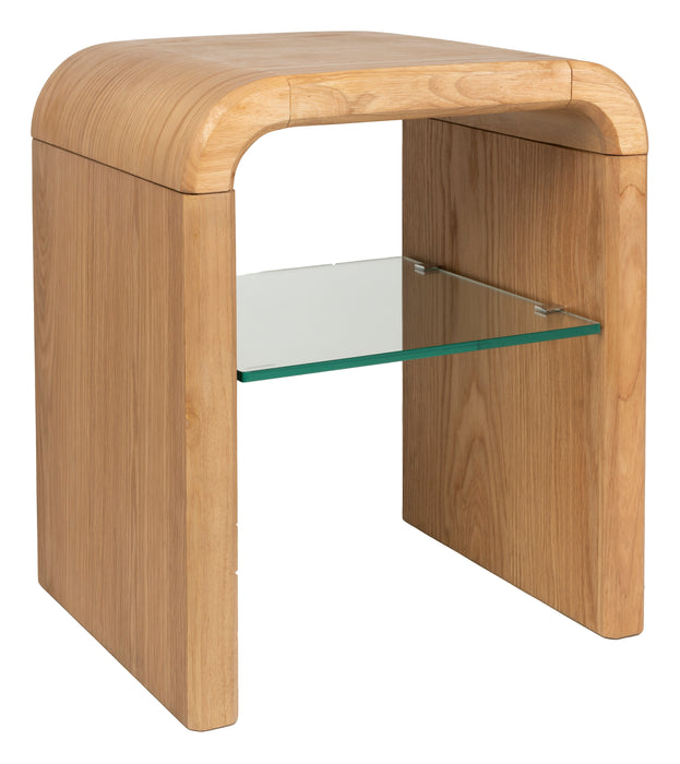 Zuiver Bijzettafel Brave Eiken en rubberhout, 50 x 42cm - Naturel