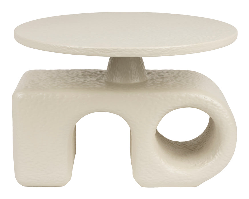 Zuiver Bijzettafel Hermit Resin, 58cm - Beige