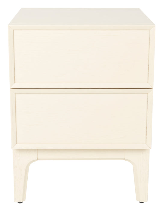 Zuiver Bijzettafel/Nachtkastje June Eiken, Met 2 laden - Beige