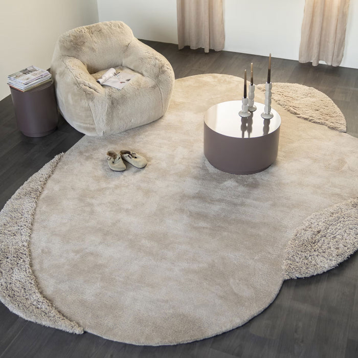 By-Boo Organisch Vloerkleed Praia 235 x 345cm - Beige