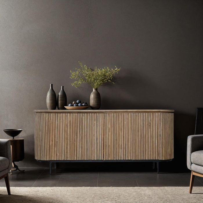 Livingfurn Dressoir Lausanne Teakhout, 180cm - Bruin