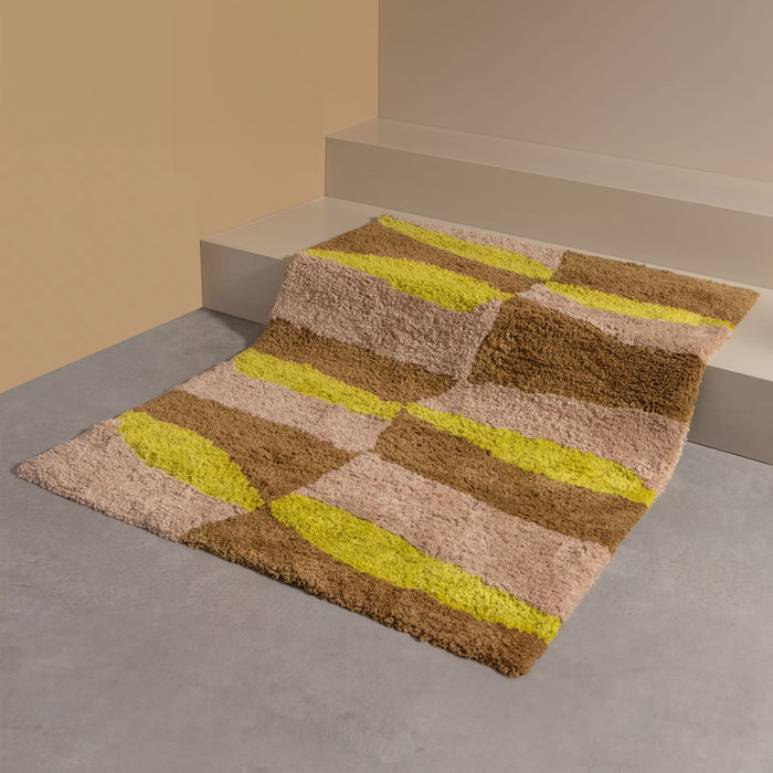 WOOOD Vloerkleed Musa Wol, 170 x 240cm - Geel