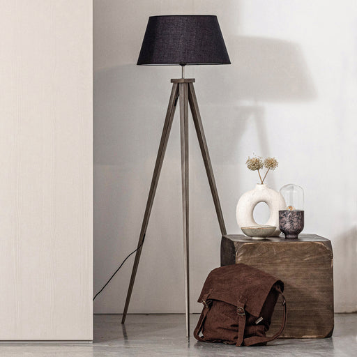 WOOOD Exclusive Vloerlamp Omar - Zwart