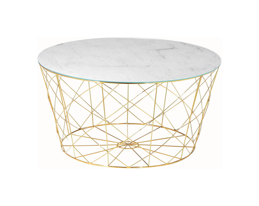 Artistiq Salontafel Steve Marmerlook, 80cm - Rond