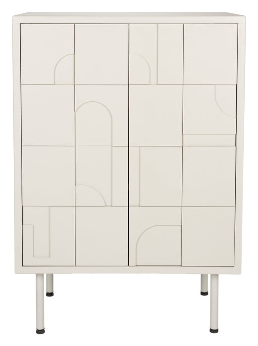 ZILT Opbergkast Tawna MDF, 100 x 70cm - Beige