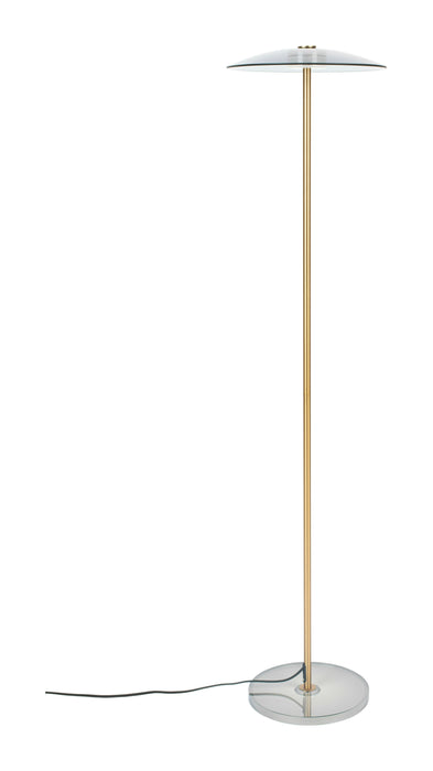 Zuiver Vloerlamp Float Glas, 132cm - Goud