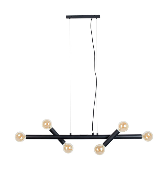 Zuiver Hanglamp Hawk Wide, 6-lamps - Zwart