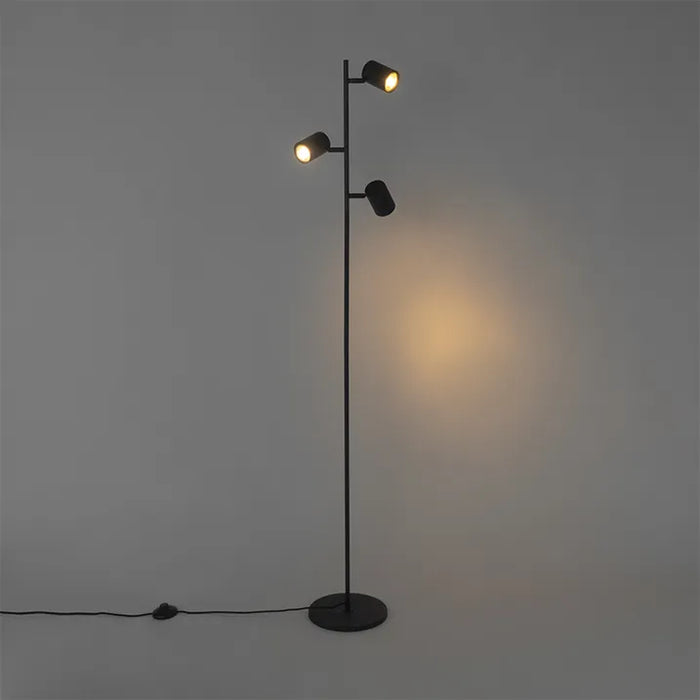 Moderne vloerlamp zwart 3-lichts - Jeana - ThatLyfeStyle
