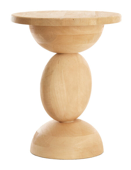 Light & Living Bijzettafel Mirto Mangohout, 40cm - Rond