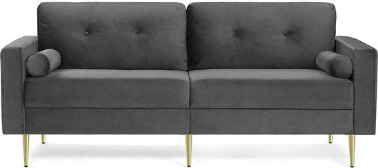 MIRA Home - 3 persoons zitbank - Grijs 190 x 82 x 84 - ThatLyfeStyle