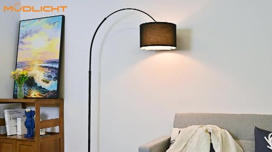 ANTEN Moderne Vloerlamp - Zwart - ThatLyfeStyle