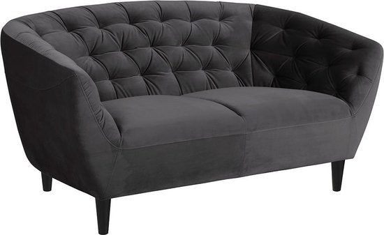 Velvet 2.5-zitsbank Salem Donker Grijs - ThatLyfeStyle
