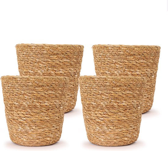 WL Plants - Maki Naturel - Set van 4 - Plantenmand Riet - ThatLyfeStyle