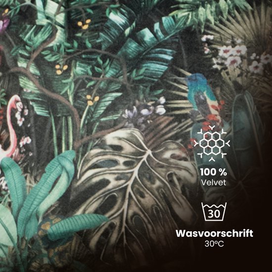 Melli Mello Jungle Paradise - Sierkussen - 45x45cm - Groen - ThatLyfeStyle