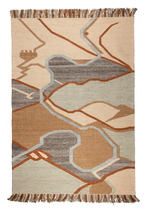 Zuiver Vloerkleed Saigon Gerecycled PET, 160 x 230cm - Bruin