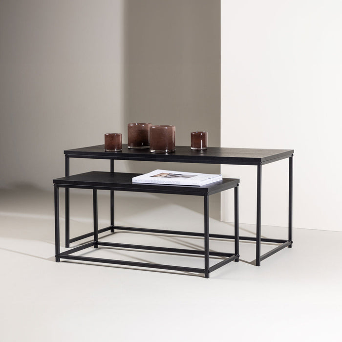 Nohr Salontafel Keonte Set van 2 stuks - Zwart