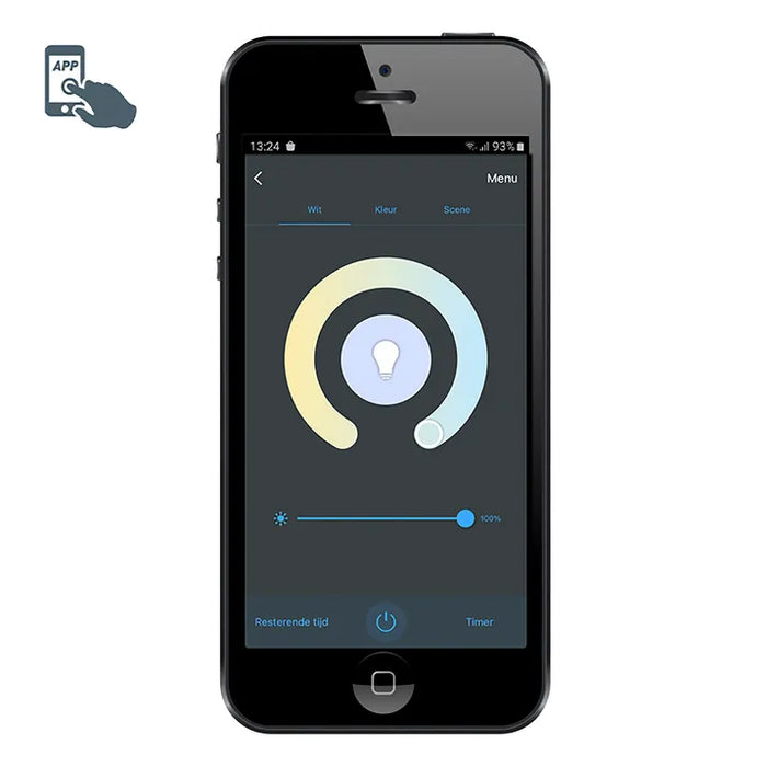 Smart vloerlamp incl. LED RGB en dimbaar in kelvin - Saar - ThatLyfeStyle