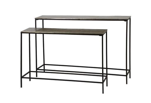 Light & Living Sidetable Hartsville, set van 2 stuks, donker bruin brons