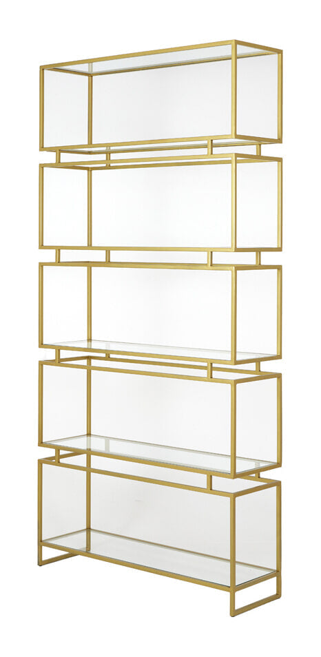 Light & Living Wandrek Lucambo Glas, 204 x 100cm - Antiek Brons