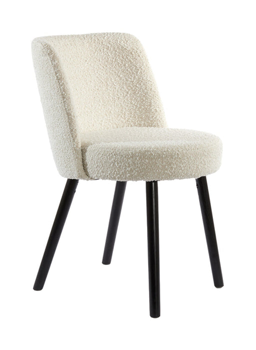 Light & Living Eetkamerstoel Eckley Bouclé - Crème