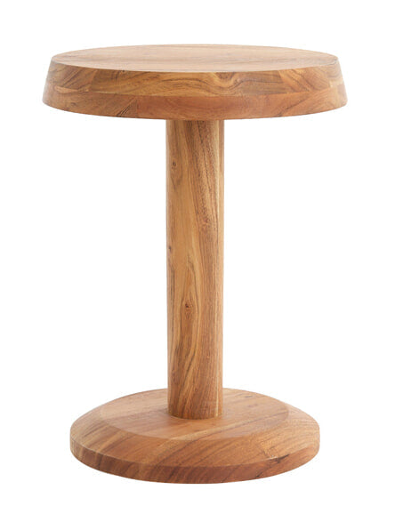 Light & Living Bijzettafel Nalagu Mangohout - Bruin - Rond