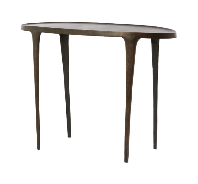 Light & Living Sidetable Arica 110cm - Donkerbruin