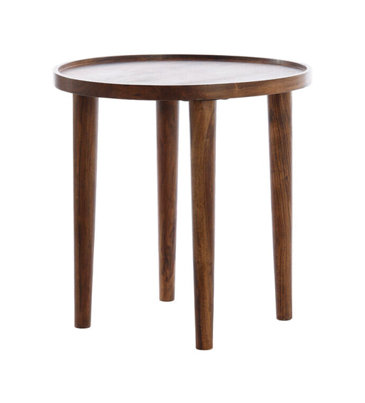 Light & Living Ronde Bijzettafel Qiano Acaciahout - Bruin