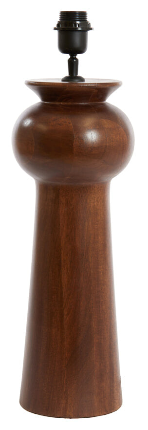 Light & Living Tafellamp Baglio Mangohout, 45cm (excl. kap) - Bruin